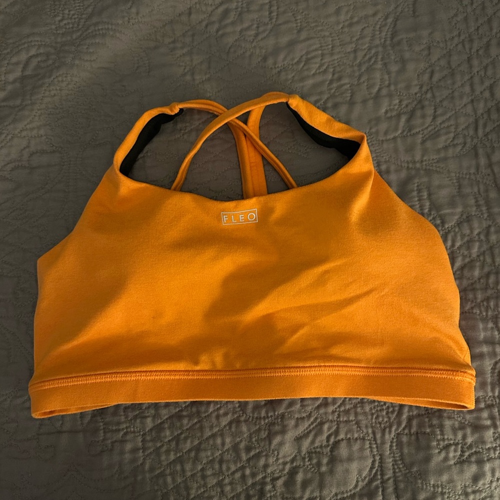 Fleo Orange Sports Bra